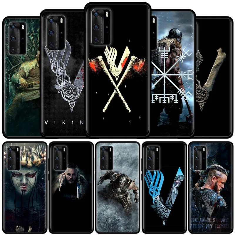 

Soft Case for Huawei P40 P30 P20 P10 Pro Plus Lite E Silicone Phone Shell For HUAWEI Mate 40 RS 20 10 Vikings TV