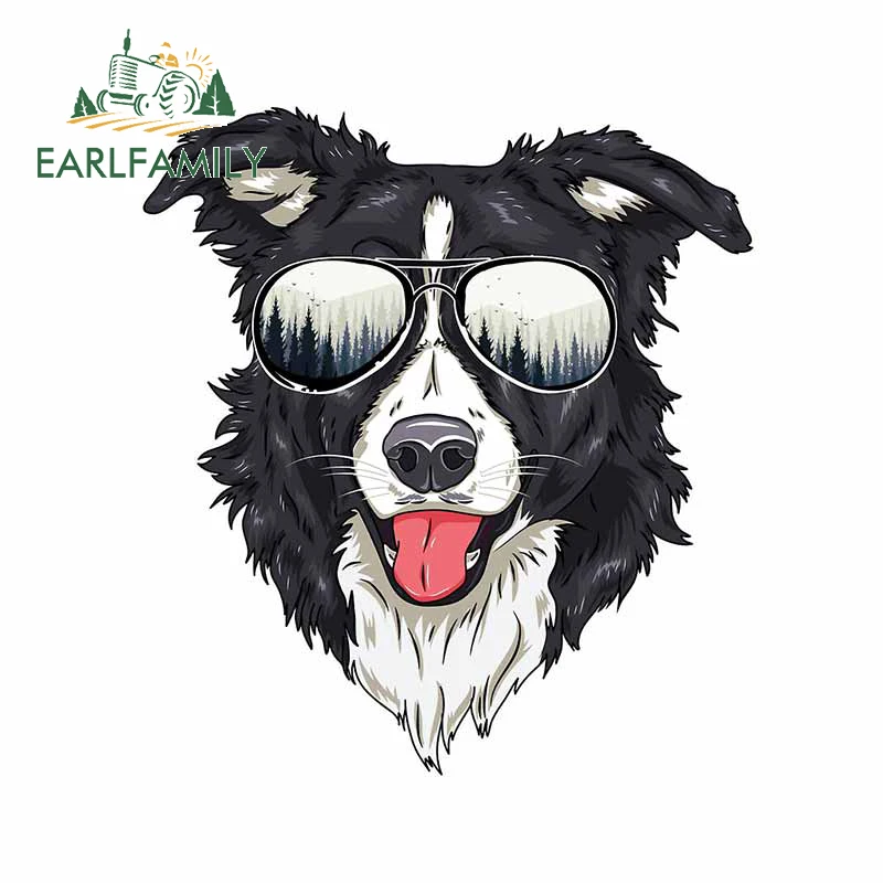 

EARLFAMILY 13 см для бордер-колли, автомобильная наклейка, автомобильные аксессуары, наклейка, авто наклейка для кондиционера, подходит для GTR EVO SX