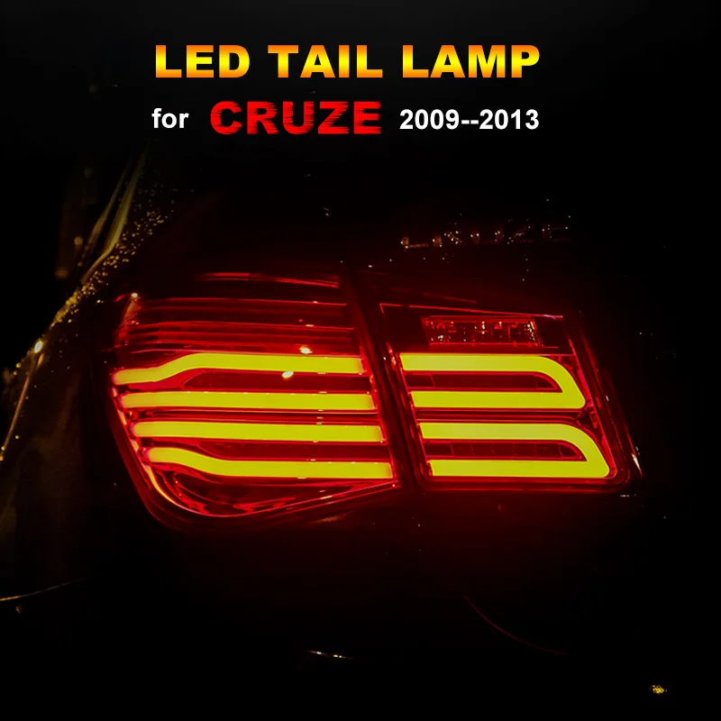 Светодиодный задний фонарь для Chevrolet Cruze 2009 2010 2011 2012 2013 светодиодный с левой и