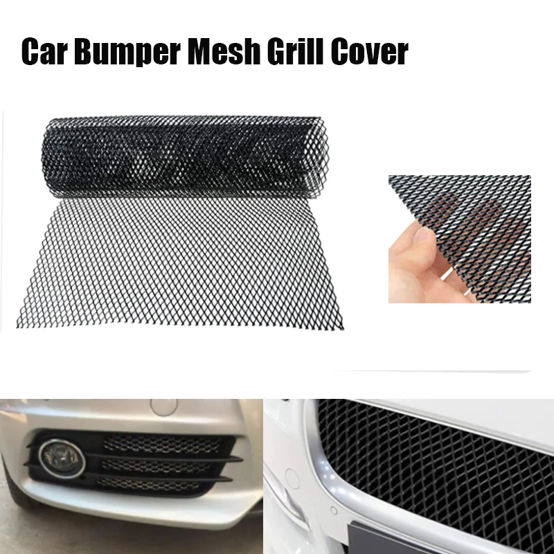 

Car Grille For VW Golf Passat B6 B7 B8 Variant Sedan Center Net Grills Aluminum Mesh Frame Hexagonal Diamond Sticker 100 x 33cm