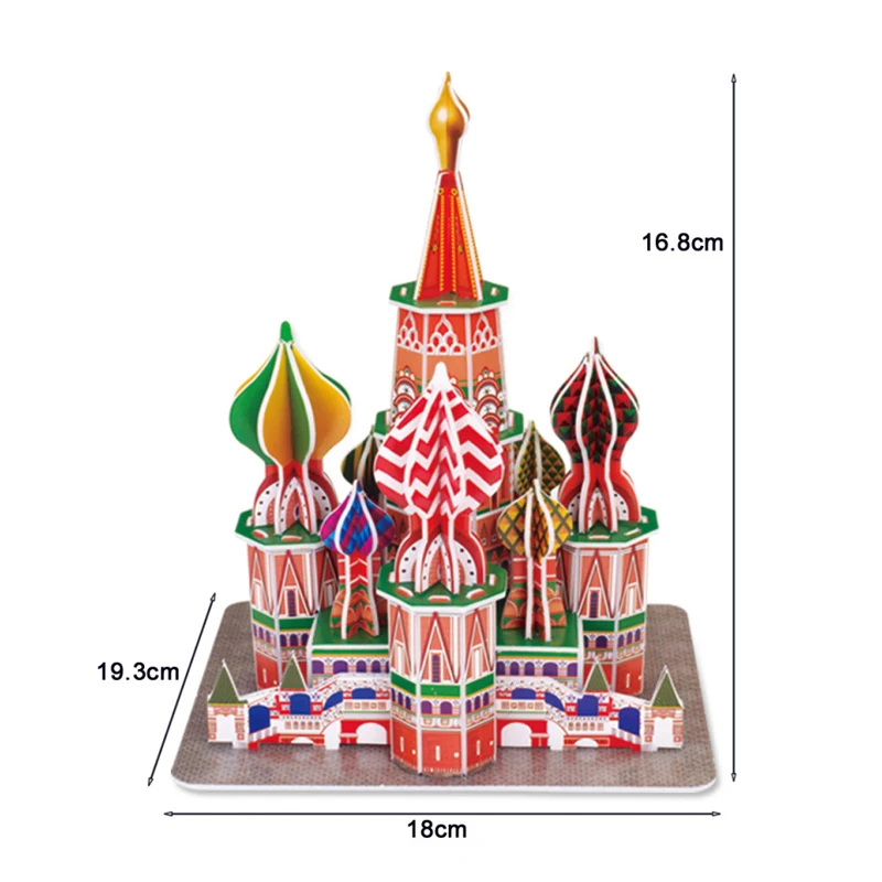 3D-пазл всемирно известная модель строительства Святого собора Москвы русской