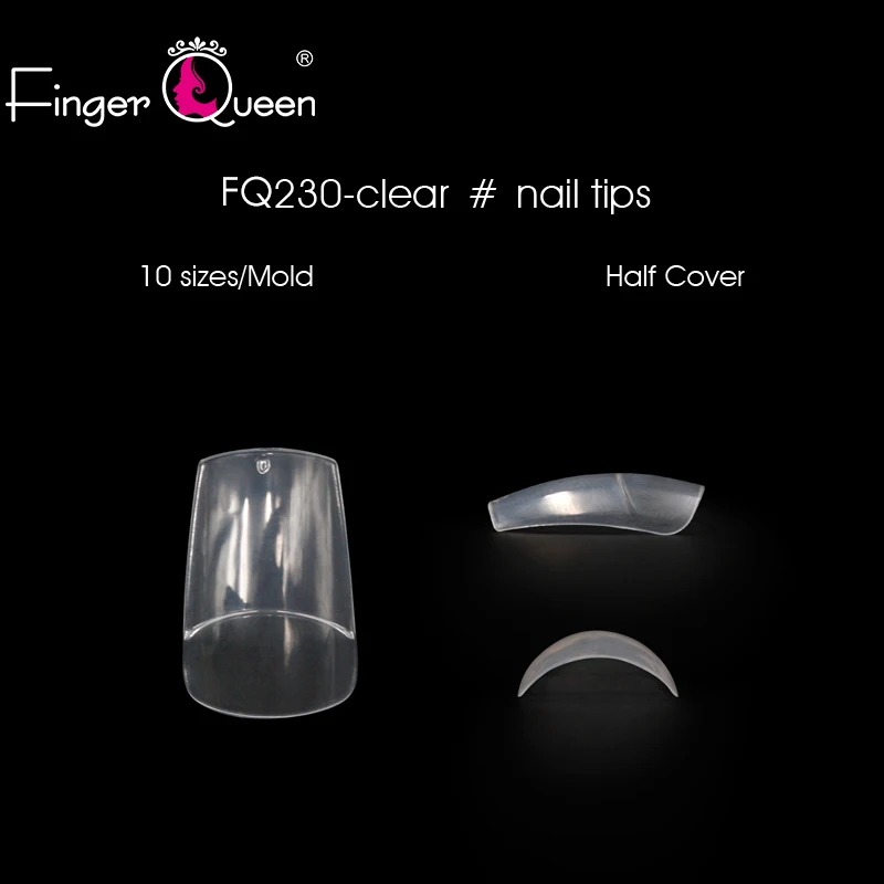Накладные ногти 100 шт. натуральные/прозрачные французские подходят для