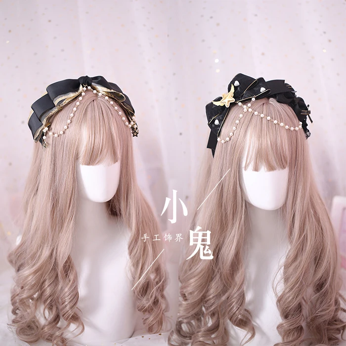 

Lolita Gothic Dark Department KILL Lo Mother Lolita Lace KC Hair Bands Handmade Hair Accessories Headdress Headband