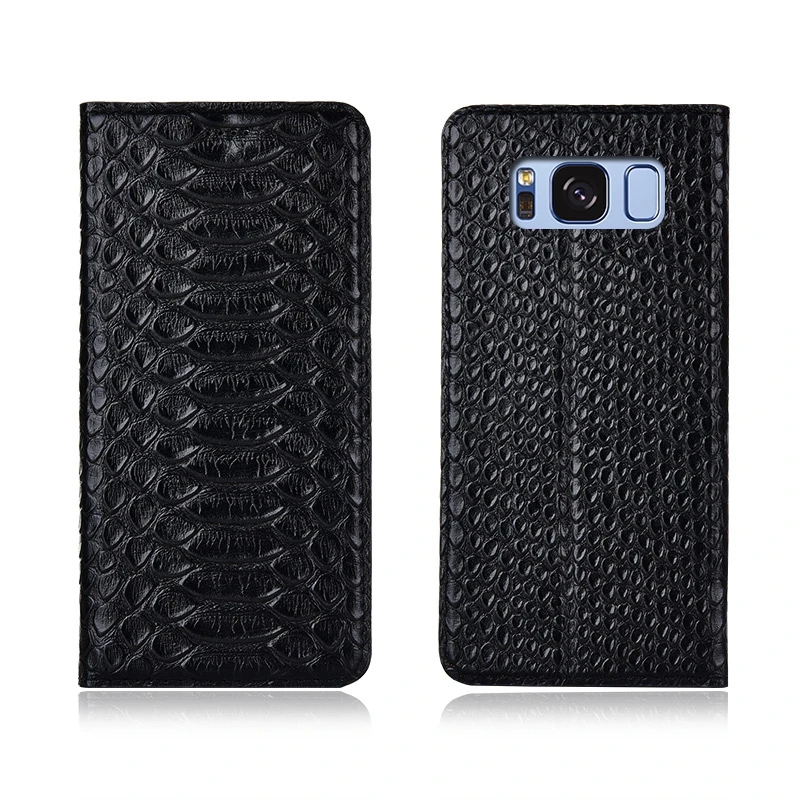 Роскошный деловой Ультратонкий чехол из натуральной кожи для телефона Samsung Galaxy S8