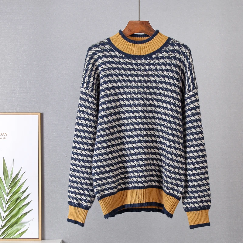 Пуловер женский трикотажный теплый зимний кашемировый свитер - купить по