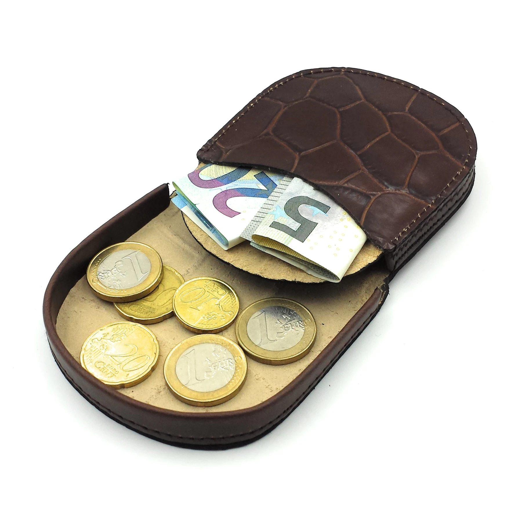 Franartskin-классический кожаный кошелек на каблуке высокое качество коричневый