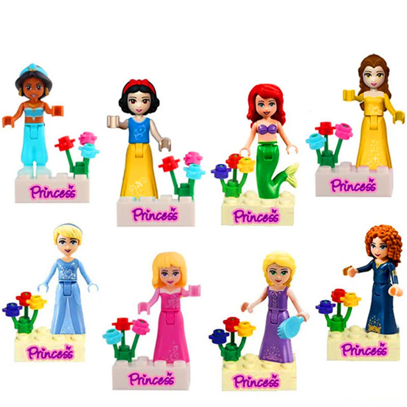 Конструктор 8 шт./компл. принцесса Оливия Мия Кейт Стефани данцет кирпичи игрушки