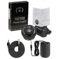 tattoo power supply kit switch digital lcd tattoo power supply set with pedals clip cord for rotary tattoo machine pen