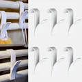 High Quality Hanger For Heated Towel Radiator Rail Clothes Hanger Bath Hook Holder Percha Plegable Scarf Hanger white 6pcs
