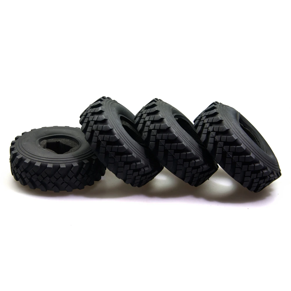 

YEAHRUN 1/2/4Pcs 2.2inch Rubber Tyres 40mm Wheel Tires For 1/10 Axial SCX10 Tamiya CC01 Wraith 90018 RC Crawler Car