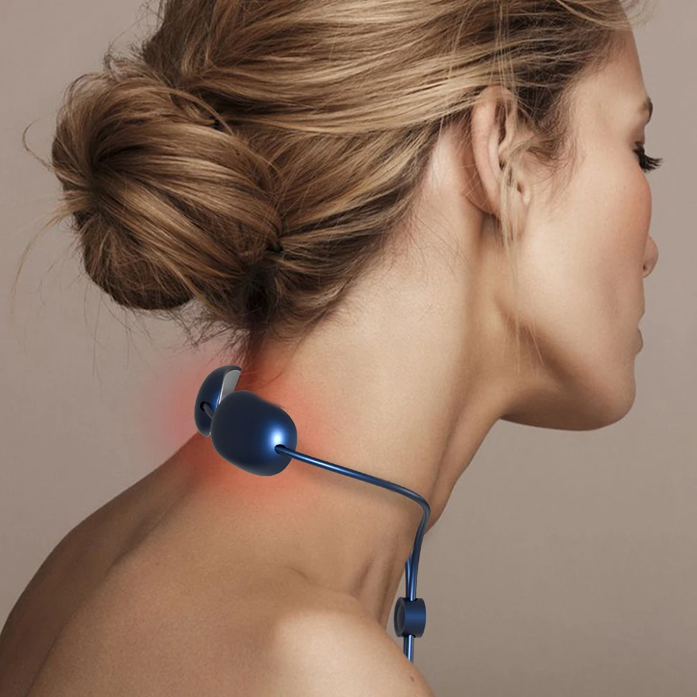 

Cordless Neck Massager Mini Intelligent Deep Tissue Massage Guasha Acupoint Stimulator Fast Heating Portable Pulse Massager