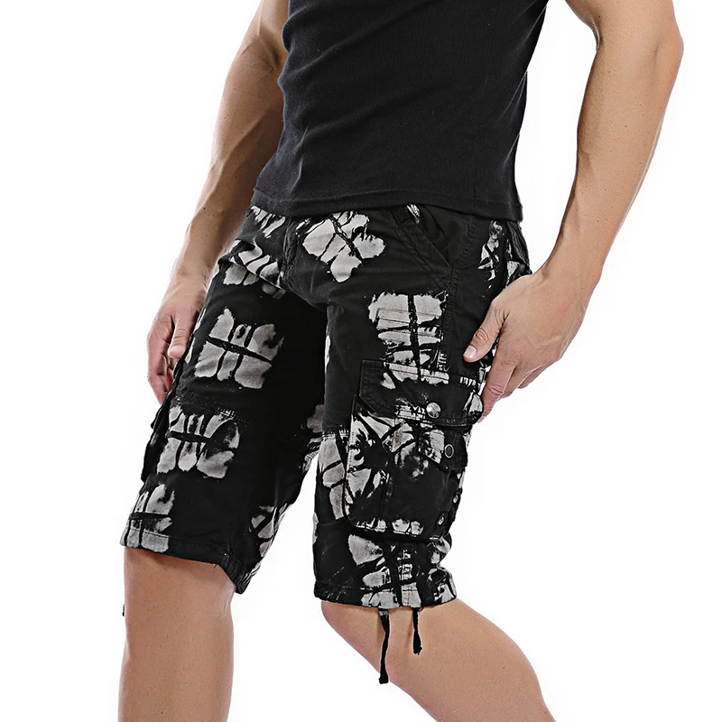 

Fahison Military Cargo Shorts Mens Camouflage Tactical Shorts Men Cotton Work Casual Male Short Pants Plus Size