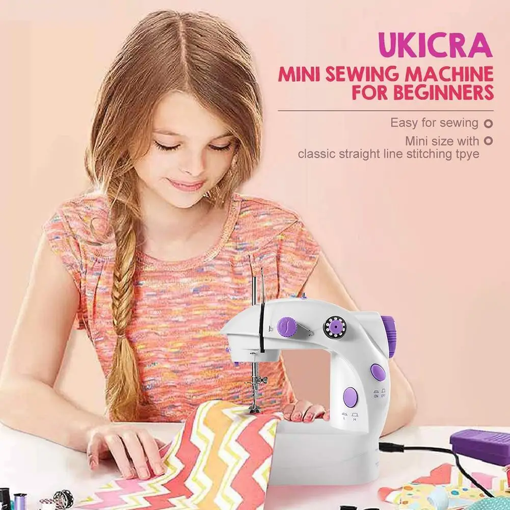 Маленькая швейная машина с источником питания лампы мини ножная педаль лампа для