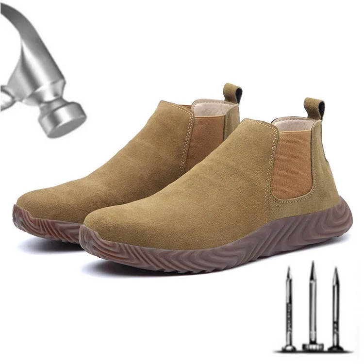 

2020 Safety Boot Air Mesh Men's Safety Shoes Steel Toe Boots Men Puncture-Proof Work Sneakers indestructible shoes