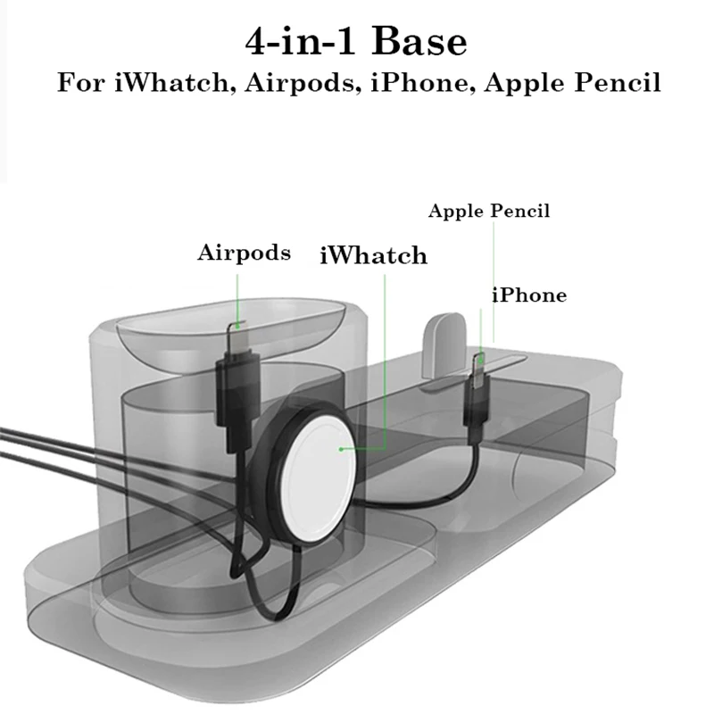 3 в 1 зарядная док-станция для IPhone X XR XS Max 8 7 6 Apple Watch Airpods зарядное устройство держатель IWatch крепление подставка Док-станция