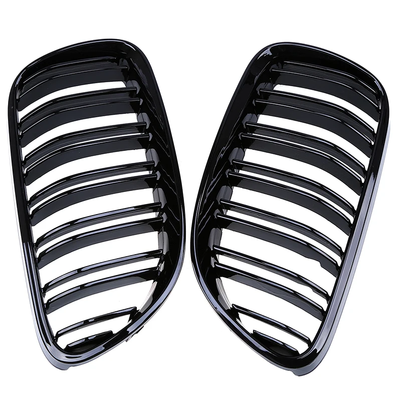 Posbay глянцевая черная двойная линия Передняя решетка для гриля BMW 3 Series E92