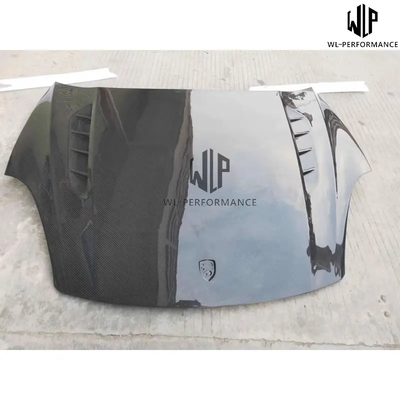 958 2 высокое качество влажный/сухой углеродное волокно передние капоты двигателя