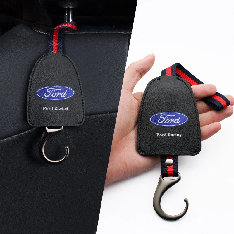

2/1pcs Car Seat Back Hook Hangers Headrest Storage Holder for Ford Focus 2 3 Mk2 Mk3 Fiesta Mondeo Kuga Mustang Car Accessories