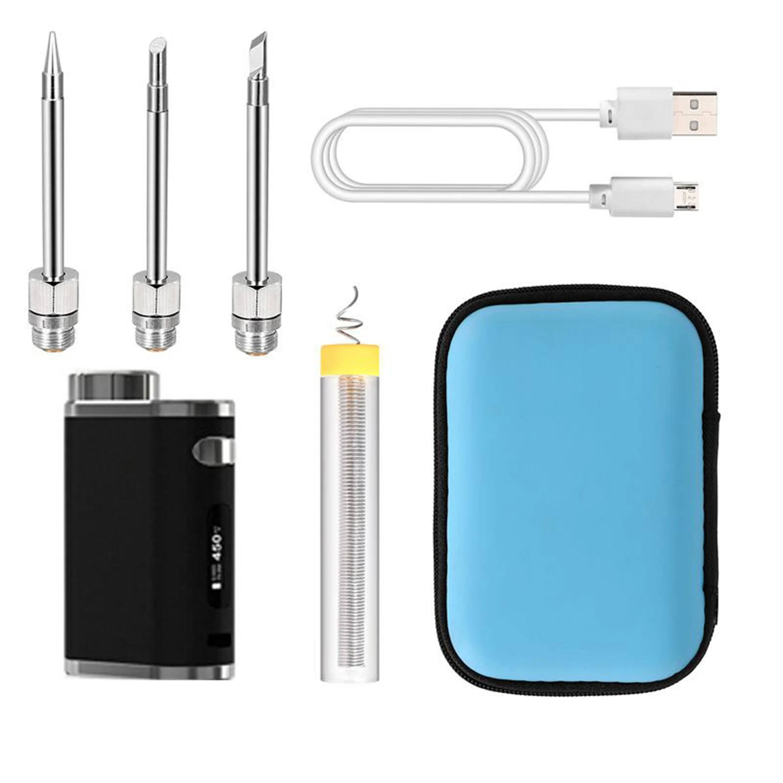 

1-75w Wireless Battery Soldering Iron Set Portable USB Rechargeable Soldering Iron Mini 2000mAh Outdoor Soldering Repair Tool
