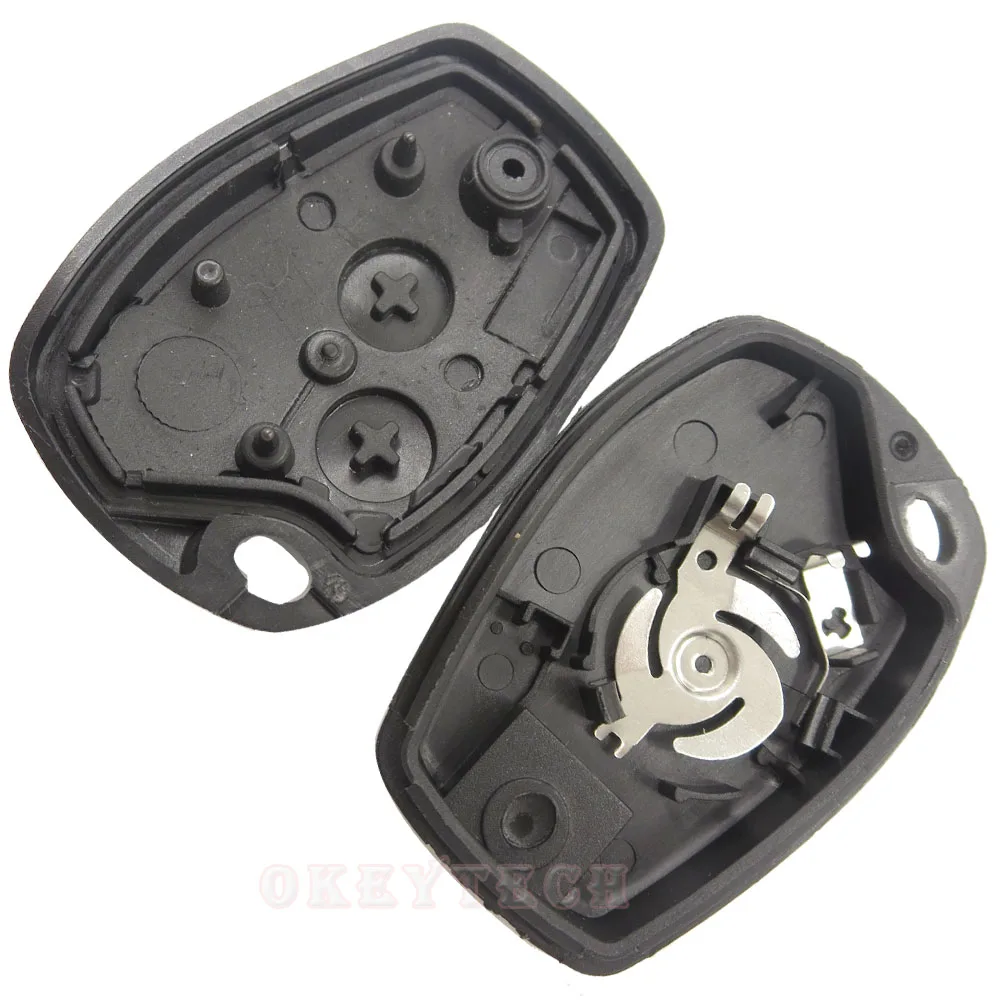 OkeyTech 2-кнопочный чехол для автомобильного ключа Renault Megane Modus Espace Laguna Duster Logan DACIA Sandero