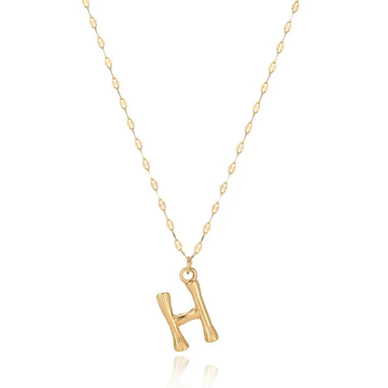 

Kpop Jewelry Letter Necklace For Woman Titanium Letter Necklace Fashion Party Accessories Gift Girl 26 English Letters Necklace