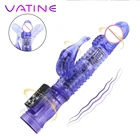 VATINE G Spot фаллоимитатор вибратор кролик Стимулятор клитора вращение на 360 градусов двойной вибратор мастурбатор интимные игрушки для женщин