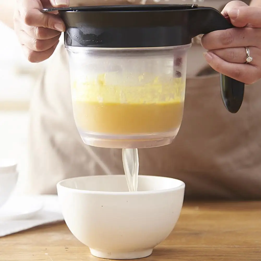 

Kitchen Tool Gravy Oil Soup Fat And Oil Separator Pot Grease Oiler Filter Strainer Bowl Home Kitchen Cooking Tools