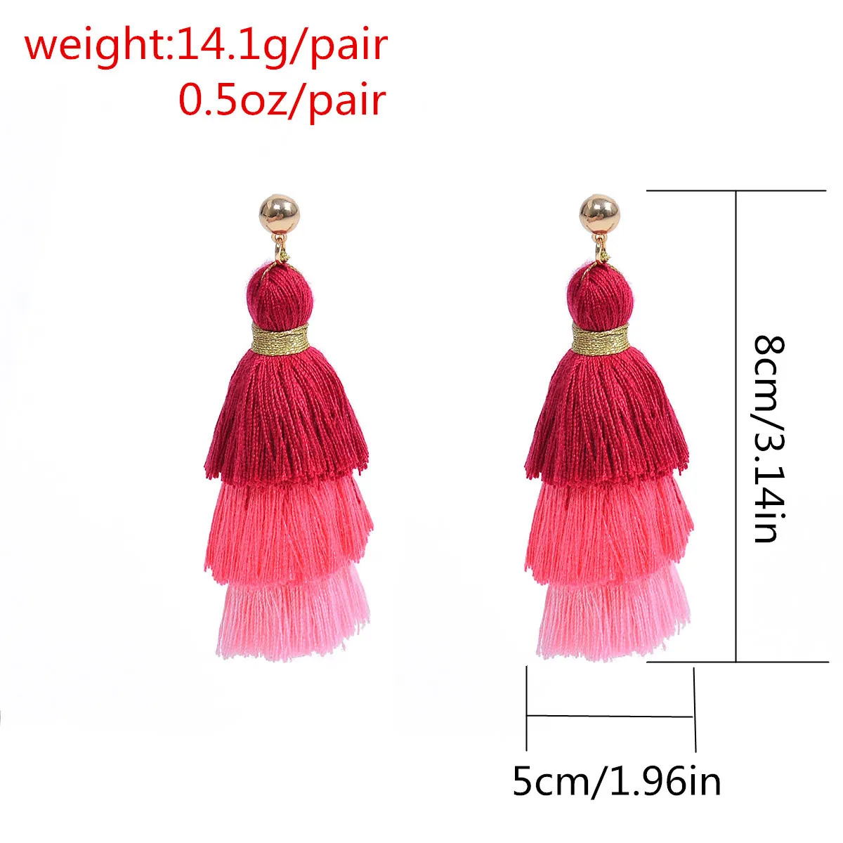

Oorbellen Voor Vrouwen Cute Jewelry Tassle Earrings Vintage Retro Thread Unique Earrings Street Style Hoop Chunky