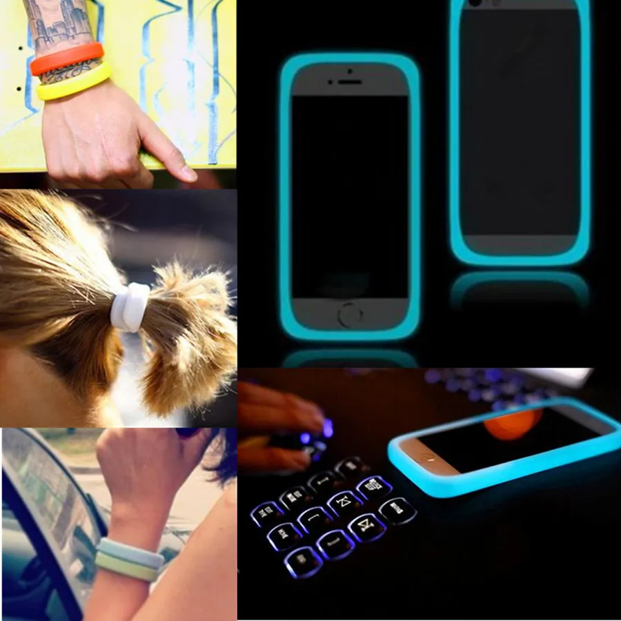 2 шт. флуоресцентный бампер силиконовый браслет Рамка чехол мягкий популярный