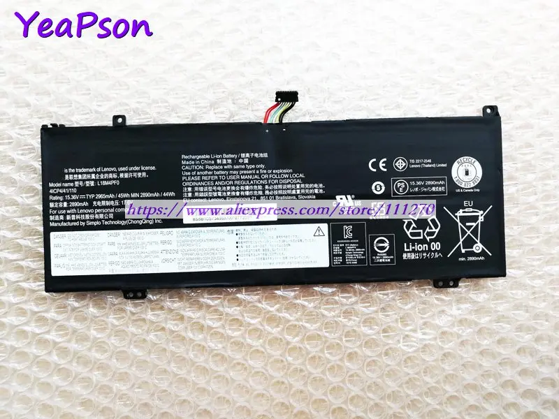 Yeapson L18M4PF0 15.36V 2965mAh 45Wh Genuine Laptop Battery For Lenovo Thinkpad 13s 13s-IWL Notebook computer | Компьютеры и офис