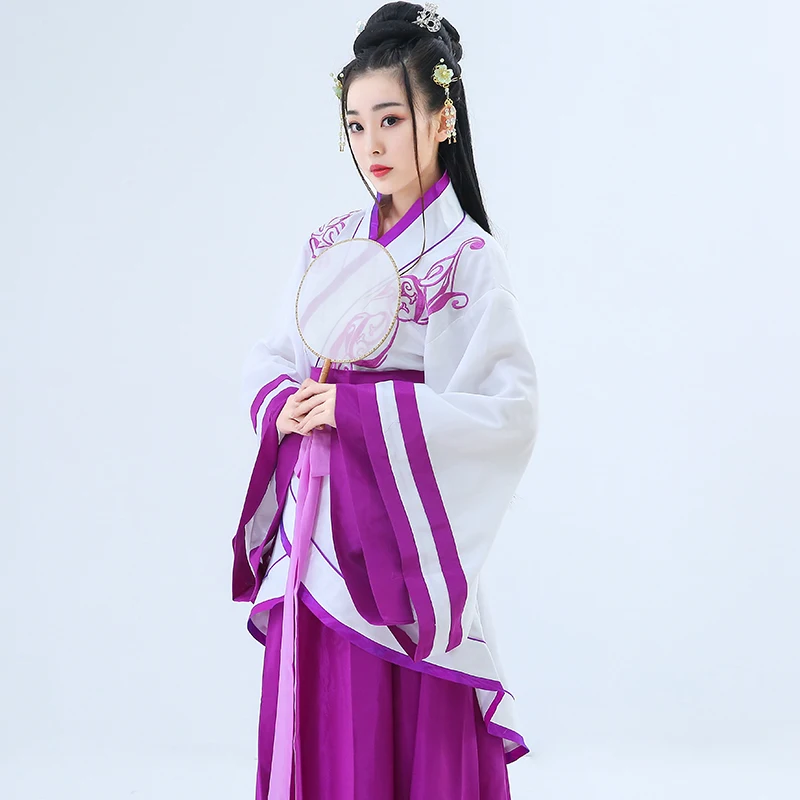 Косплей hanfu Женская Китайская традиционная древняя Династия Тан maidservant драма