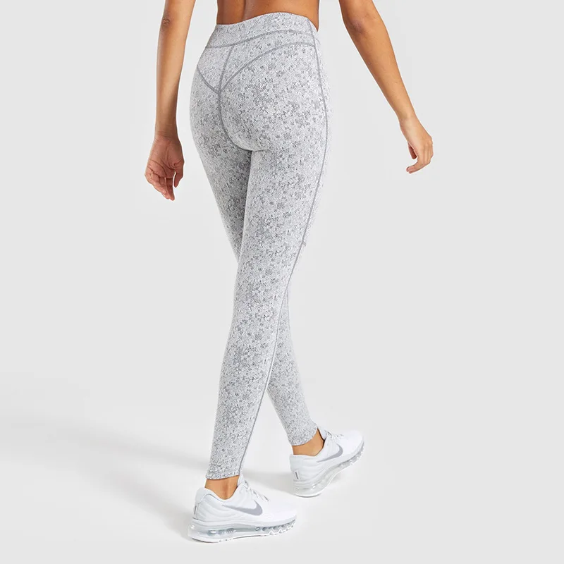 

Women New Digital Printing Yoga Pants Fitness Stitching Hip Slim High Waist Leggings
