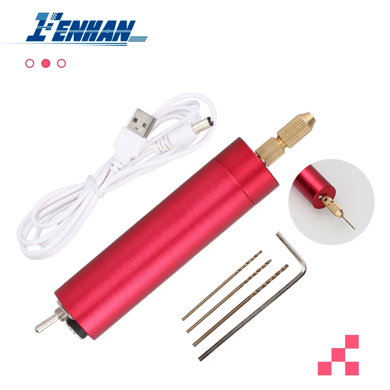 

DIY Electric Grinder Hand Drill Grinding Machine USB Powered Carving Engraving Pen Portable Rotary Tool Mini Electric Grinder