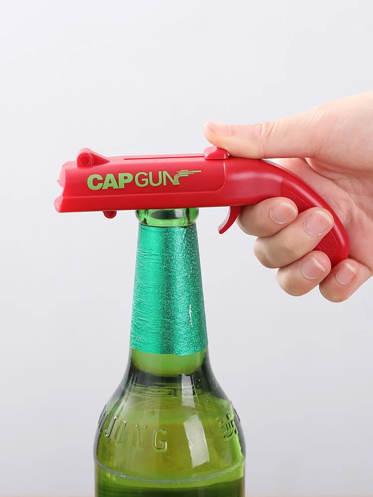

Beer Bottle Opener,Funny Launcher Shooter Beer Cap Bottle Opener for Creative Game,Family Party,Bar,Outdoor Barbecue,Plastic