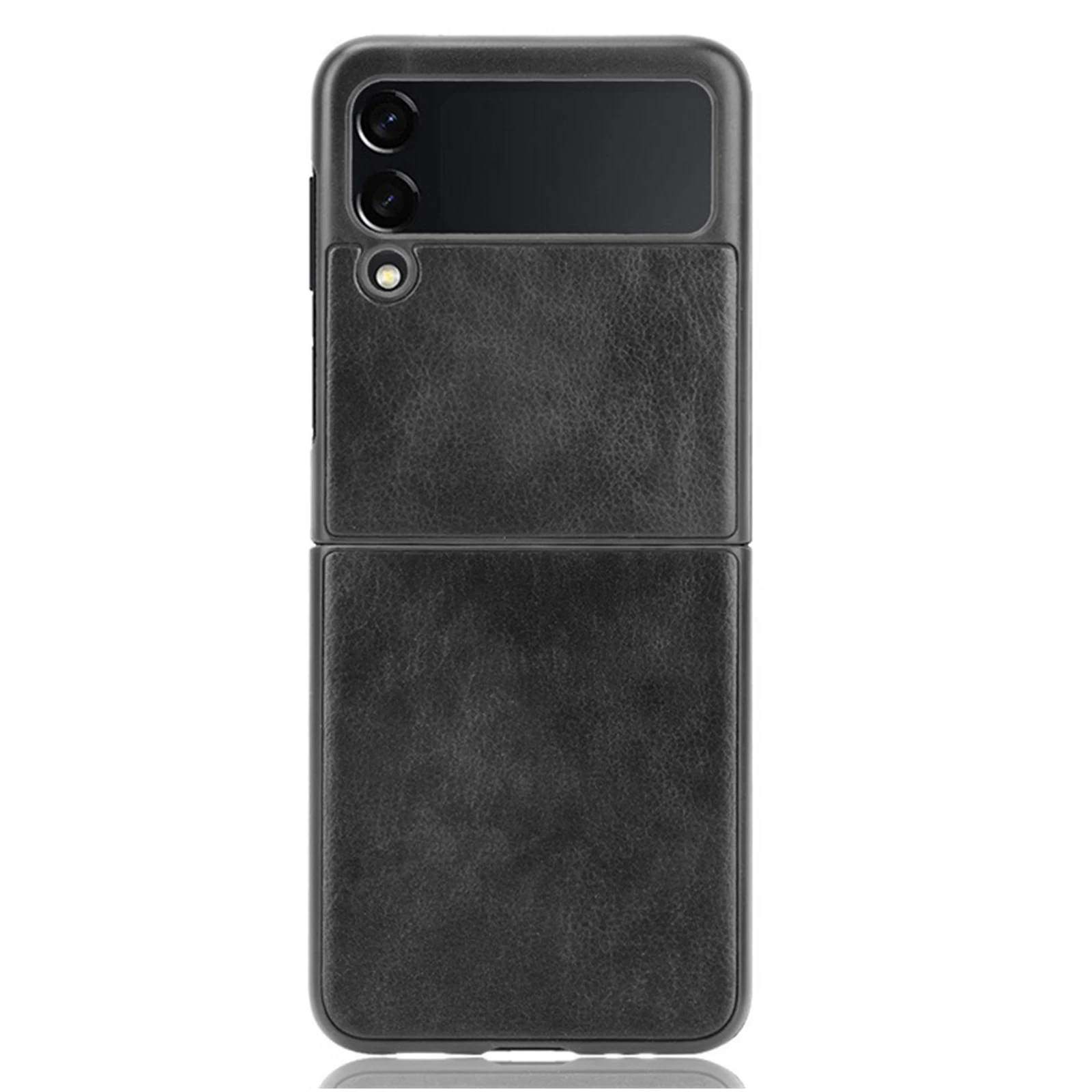 

For Samsung Galaxy Z Flip3 5G Phone Case Lychee Pattern PU Leather Wear-resistant and Drop-resistant Phone Protective Cover