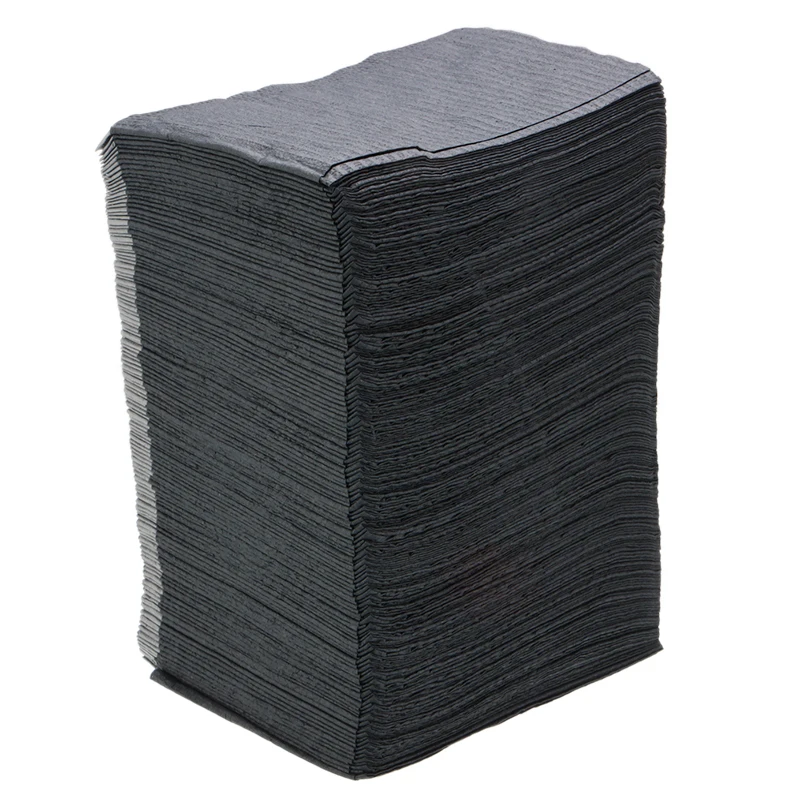 Одноразовые салфетки для татуажа 125 шт./упак. черные чистящие нагрудники пирсинга