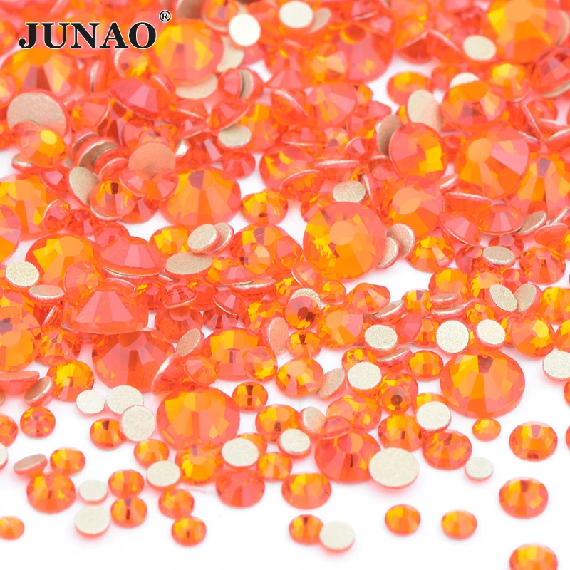 

JUNAO 1400Pcs Hyacinth Color Mixed Size Flat Back Glass Rhinestones Nail Art Crystal Strass Face Gems Shiny Manicure Accessories