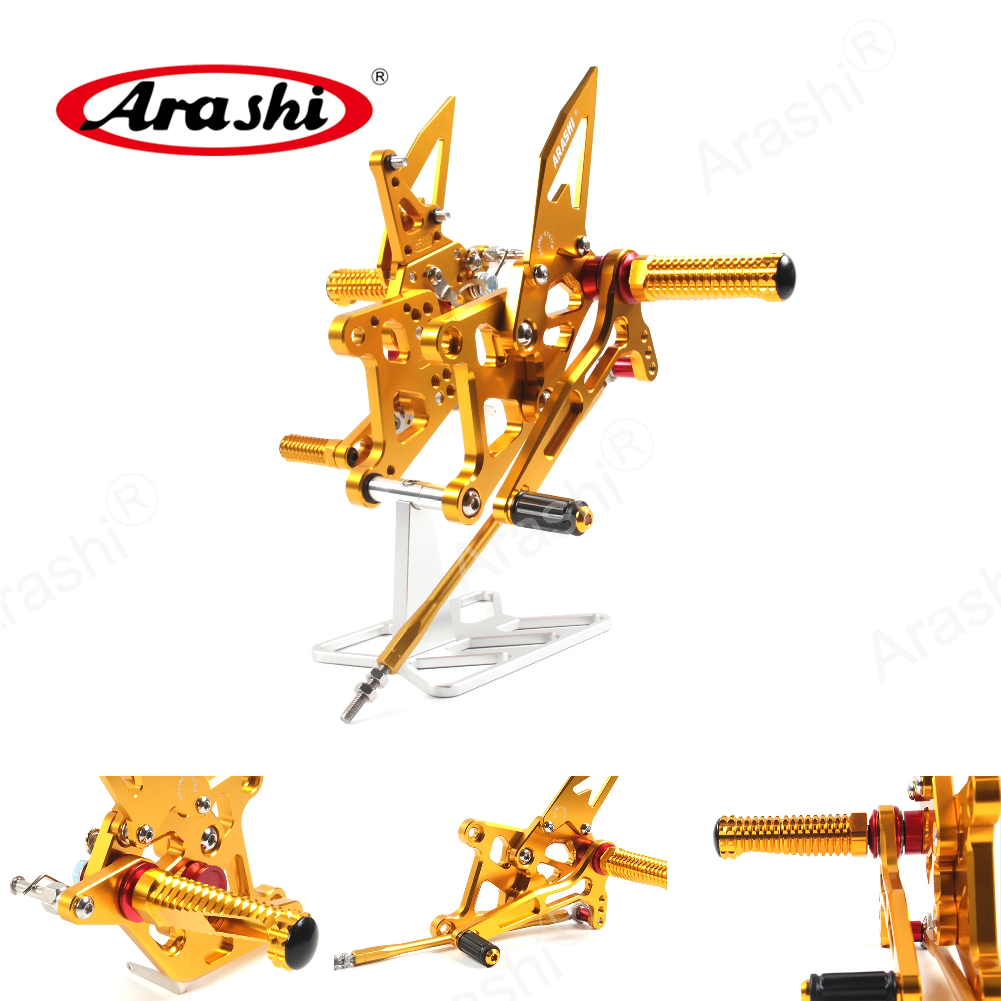 Регулируемая подставка для ног Arashi CBR300R/CB300F/ABS HONDA CBR300R 2015 2016 2017-2023 аксессуары