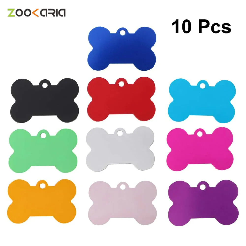 

Wholesale Dropshipping 10PCS/20PCS/30PCS Bone Dog Cat ID Tags Cat Puppy Blank Pet ID Tags for Dog Cat Pet Pet Accessories