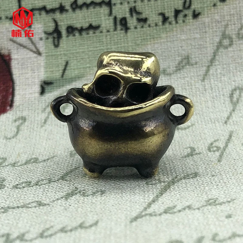 EDC портативный для использования на улице инструменты латунь Ножи бусины фонарик