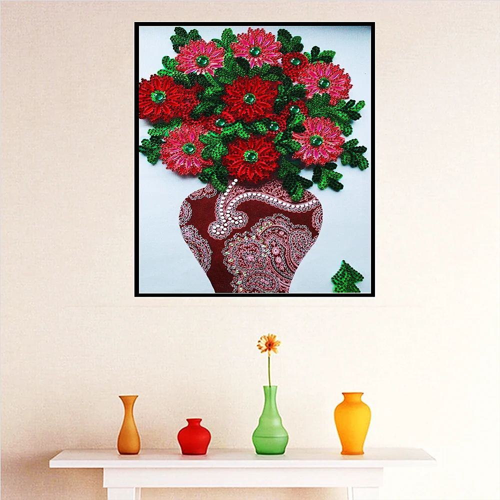 Набор для алмазной живописи цветы 30 х40 см | Дом и сад