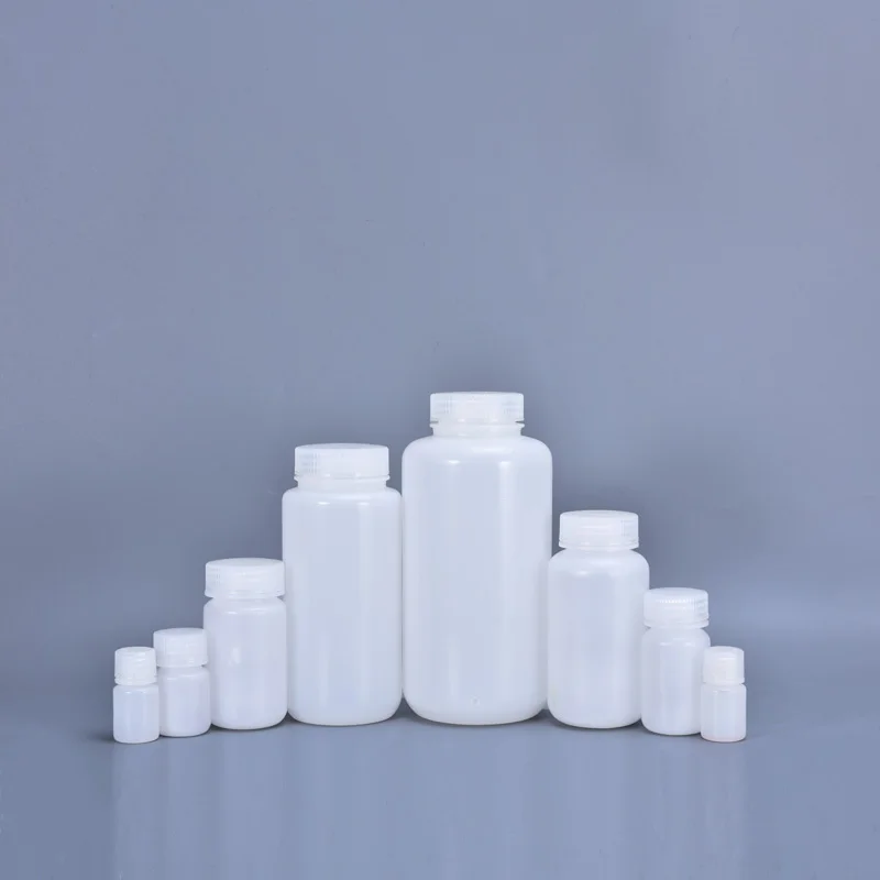 

Empty 1000ML Round Plastic Bottle PP storage Container Leakproof Liquid Reagent Bottles Wide Mouth 5PCS/lot