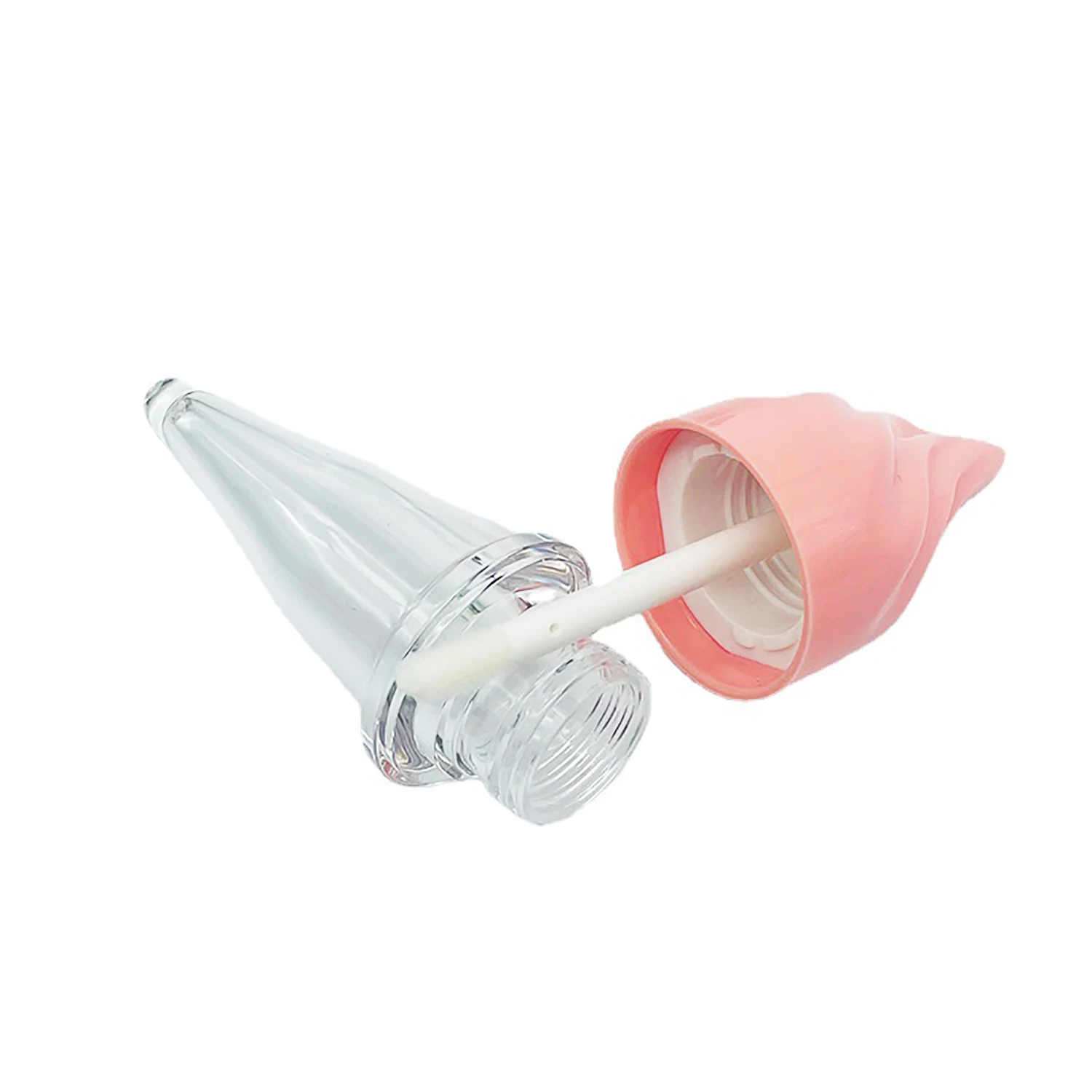 

5pcs 5ml Empty Lip Gloss Tubes Plastic Ice-cream Cone Shaped Lip Glaze Bottles Lip Balm Container Diy Makeup Sample Vials Tools