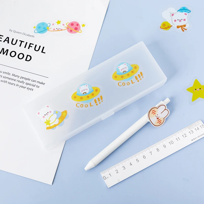 

40pcs/lot Kawaii Cartoon Animals Stickers Girly heart DIY diary Bullet Journaling decoration collage sticker album scrapbooking