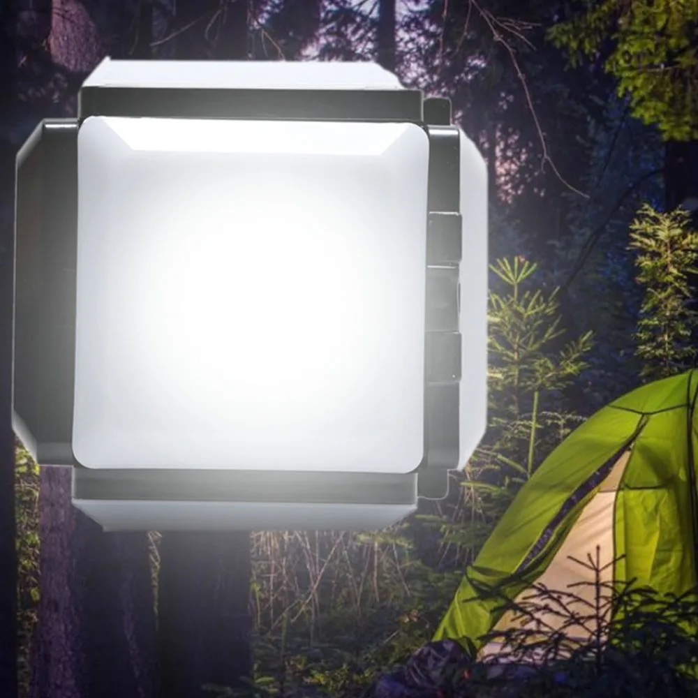 

1Pc Creative Cube Design USB Ambience Lamp Practical Desktop Night Light (White)