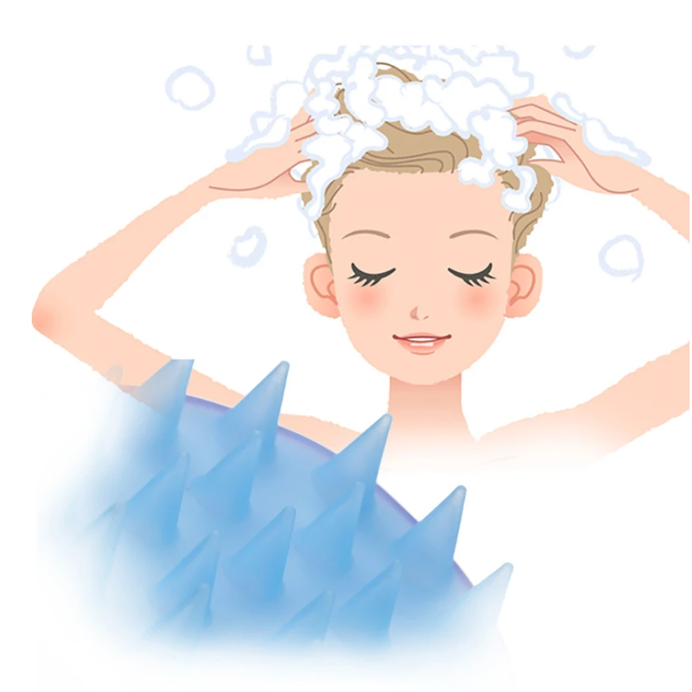 

Handheld Silicone Head Body Scalp Massage Brush Comb Shampoo Hair Washing Comb Shower Brush Bath Spa Massage Brush Comb