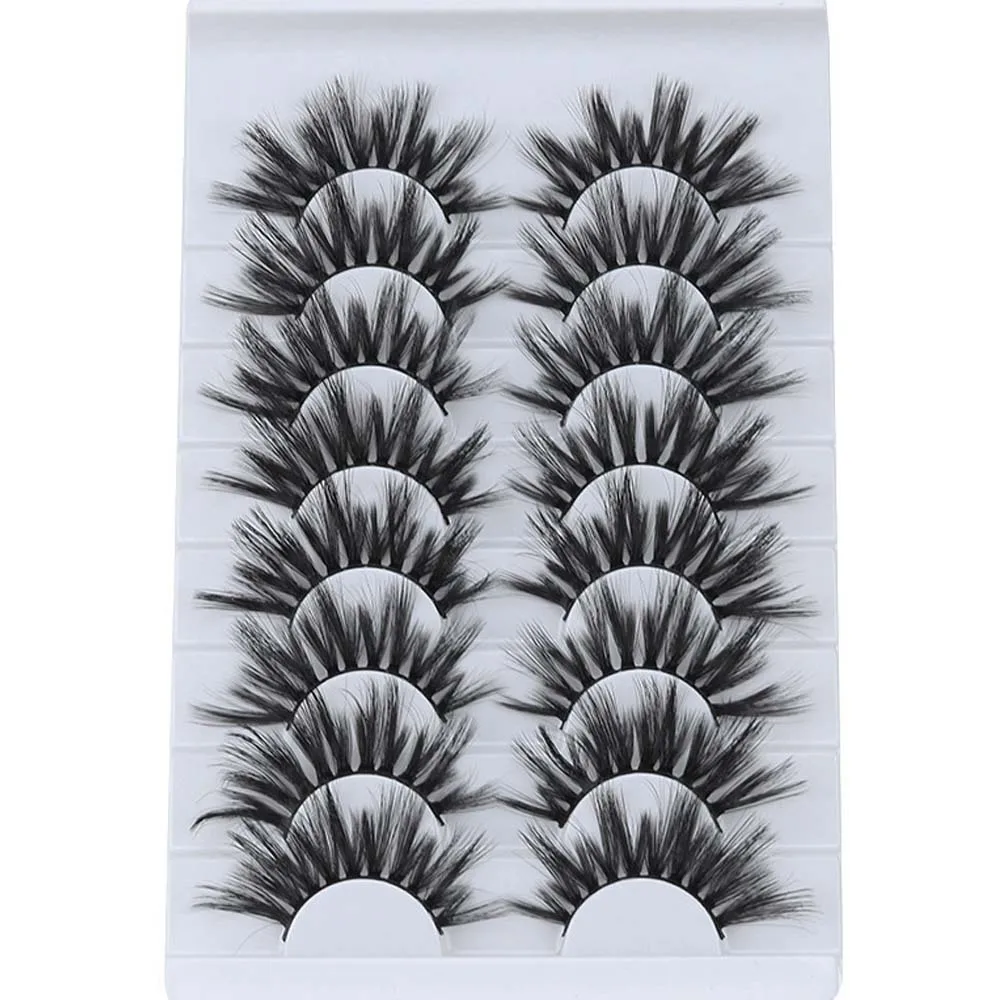 5/8 пар 5D искусственные норковые накладные ресницы натуральные мягкие Wispies для