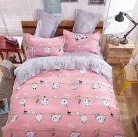 cute panda printing bedding set duvet quilt coversheetpillow case four piece b19