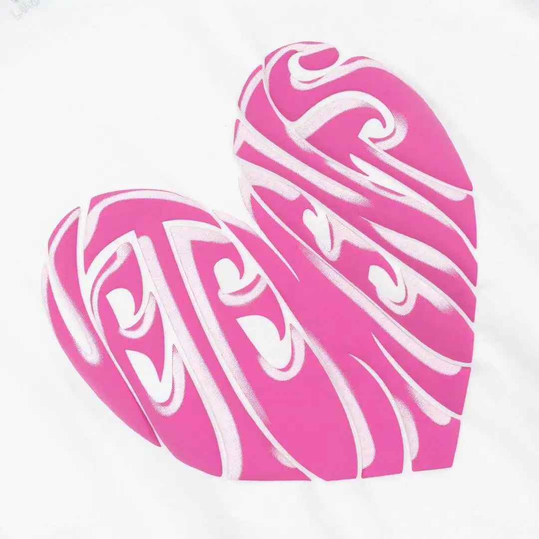 

T-shirt Eiffel Tower Dolphin Print Love Heart Shape Vetements Tee VTM Tops Heavy Fabric Vetements 1:1 T Shirt Men Women Unisex