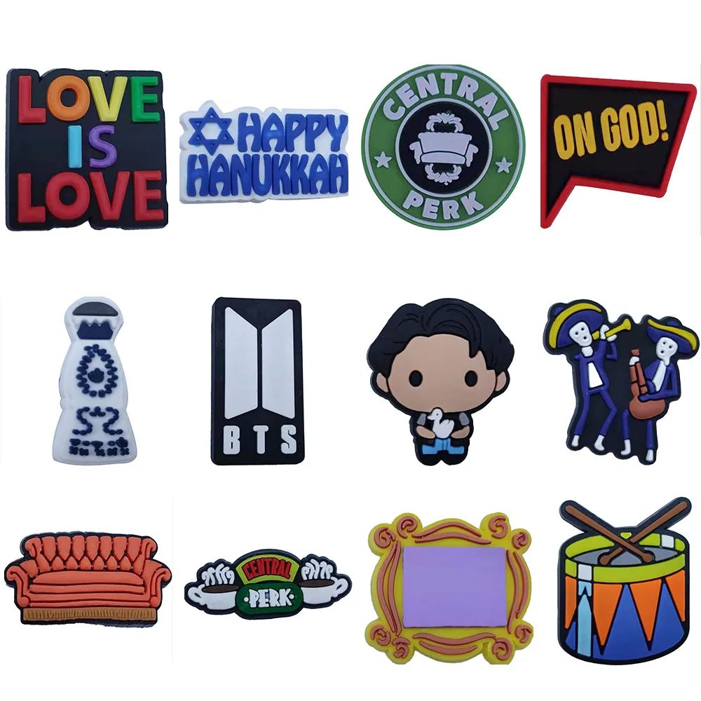 

Mix 50PCS PVC Cartoon Fridge Magnets Love Is Love Happy Hanukkah Sofa Central Perk Boy Drum Refrigerator Magnetic Sticker Gift